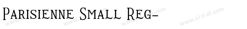 Parisienne Small Reg字体转换